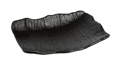 ТАРЕЛКА для подачи 10" 255х205х47мм, черный "Corone Bushido" [24089]фк6520