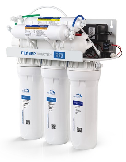 Гейзер Престиж ПМ с помпой и минерализатором (бак 12 л) Обратный осмос с помпой и минерализатором