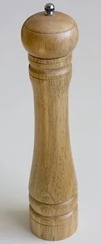 Мельница для перца из бука, белая лакированная, 19 cm