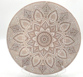 Тарелка 200 мм мелкая ф.707 "Универсал" ("Вавилон" (кофе)) 3С1565Ф34