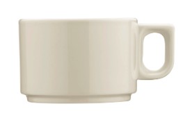 KUTAHYA BONE Pera BNPER01CF00 Чашка чайная штабелируемая (250мл, h5,6см, д/блюдца BNPER01CT00)