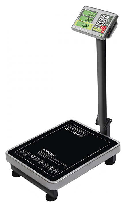 Торговые напольные весы M-ER 335 ACP-150.20 "TURTLE" с расчетом стоимости товара LED