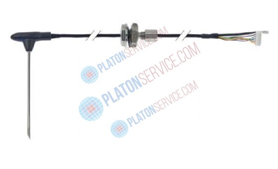 Датчик температурный погружной для измерения температуры в толще продукта кабель PTFE присоединение 