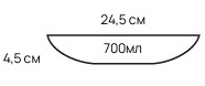 Тарелка ДГ225