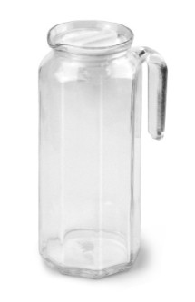 Кувшин 1 л. d=92 мм. h=250 мм. с белой крышкой Кошем /6/288/