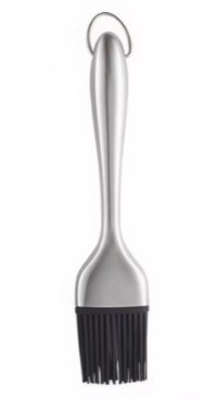 Кисточка кондитерская 30,5*4 см. силиконовая с ручкой нерж. MGprof /1/