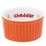 Рамекин  C12M-3B9P 100мл  Oxford, цвет оранж. с декором &quot;CHEDDAR&quot;