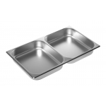 Гастроёмкость GN 1/1х2,5&quot;(га100) 530*325*65/нерж./&quot;Luxstahl&quot;двухсекционная