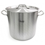 Кастрюля нерж с тройным дном 400х320мм объем 40L ч дв.ручками, арт.101332, VIATTO