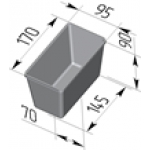 Форма для хлеба  11А (170 х 95 х 90 мм)